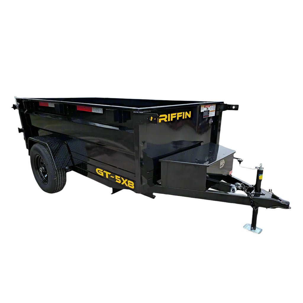 5×8 Hydraulic Dump Trailer 24″ Sides 5,200lb Axle with Brake 5×8 Hydraulic Dump Trailer 24″ Sides 5,200lb Axle with Brake - Image 1