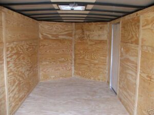 Enclosed Trailer 7’x14′ White – V-Nose Lawn Mower Cargo Trailer Storage - Image 9