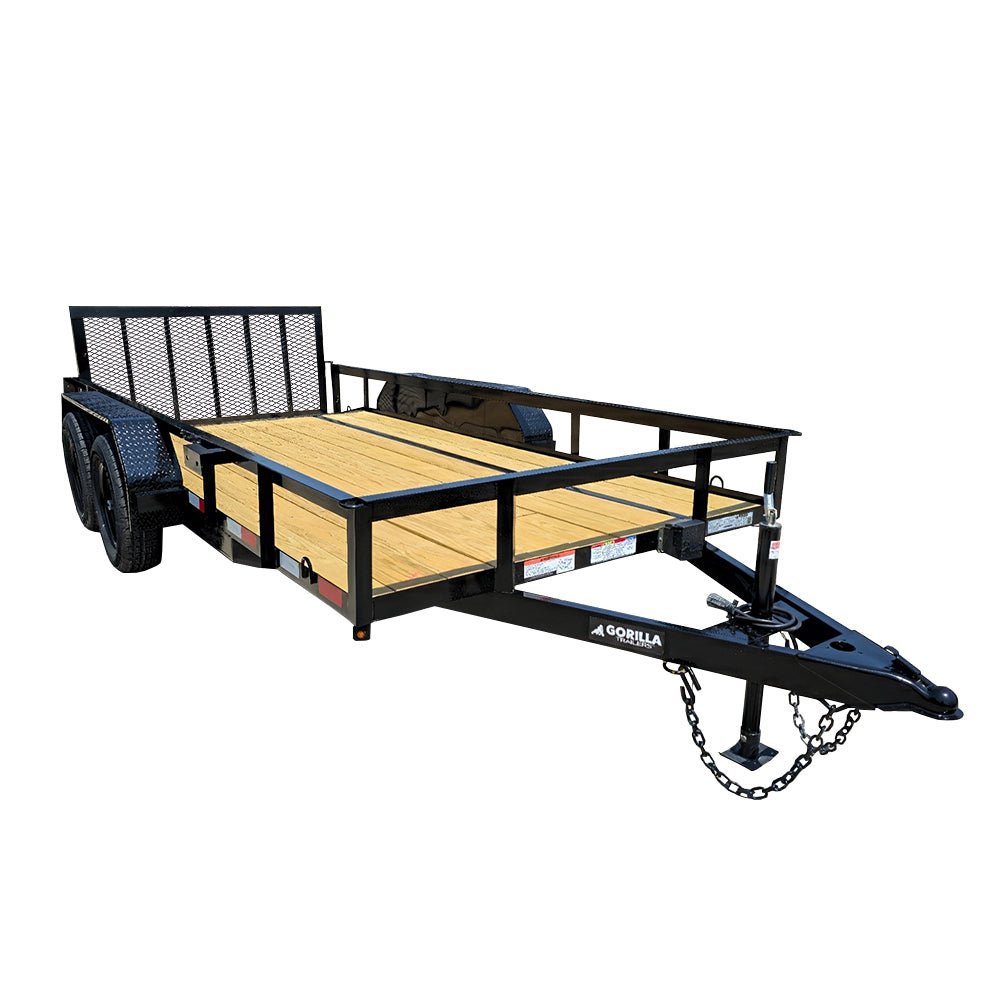 6’4″ x 14 Utility Trailer Powder Coated Dovetail (2) 3500 Axles 7k GVWR 6’4″ x 14 Utility Trailer Powder Coated Dovetail (2) 3500 Axles 7k GVWR - Image 1