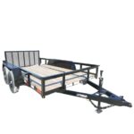 6’4″ x 12 Double Axle Utility Trailer Powder Coated Dovetail (2) 3500lb Axles