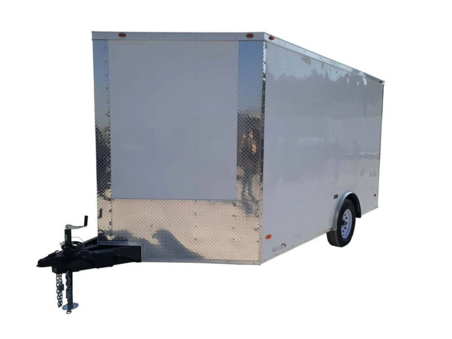 8.5×12 V-Nose Enclosed Trailer 3,500lb Axle Storage 8.5×12 V-Nose Enclosed Trailer 3,500lb Axle Storage - Image 1