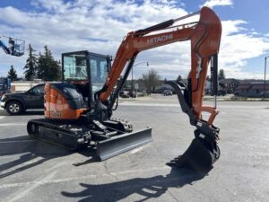 2026 Hitachi ZX50U-5N (CAB ANGLE) Angle blade, cab, heat, A/C, thumb, coupler, and dig bucket included - Image 2