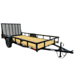 6.4×14 Straight Deck Utility Trailer 3,500lb Axle With Tall Gate