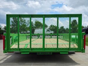 6’4″ x 16′ Utility Trailer Double Axle Dovetail with Gate Powder Coated (2) 3500lb 2-Brakes - Image 4