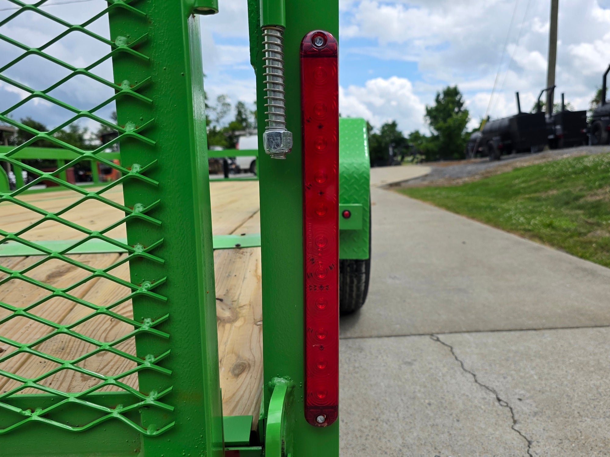 6’4″ x 16′ Utility Trailer Double Axle Dovetail with Gate Powder Coated (2) 3500lb 2-Brakes - Image 21