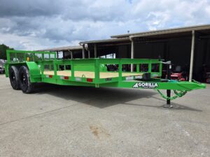 6’4″ x 16′ Utility Trailer Double Axle Dovetail with Gate Powder Coated (2) 3500lb 2-Brakes - Image 7