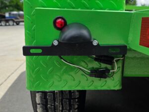 6’4″ x 16′ Utility Trailer Double Axle Dovetail with Gate Powder Coated (2) 3500lb 2-Brakes - Image 20