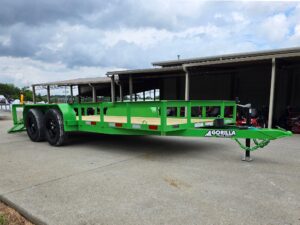 6’4″ x 16′ Utility Trailer Double Axle Dovetail with Gate Powder Coated (2) 3500lb 2-Brakes - Image 15