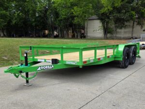 6’4″ x 16′ Utility Trailer Double Axle Dovetail with Gate Powder Coated (2) 3500lb 2-Brakes - Image 9