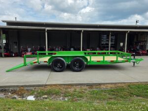 6’4″ x 16′ Utility Trailer Double Axle Dovetail with Gate Powder Coated (2) 3500lb 2-Brakes - Image 14