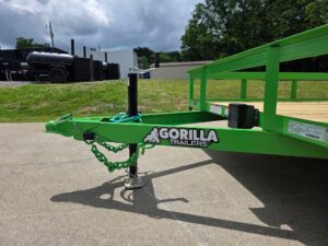6’4″ x 16′ Utility Trailer Double Axle Dovetail with Gate Powder Coated (2) 3500lb 2-Brakes - Image 18
