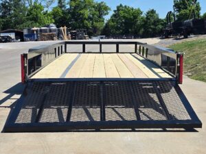 6’4″ x 16 Utility Trailer Double Axle Straight Deck With Gate Powder Coated (2) 3500lb Axles - Image 12