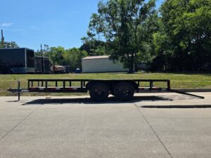 6’4″ x 16 Utility Trailer Double Axle Straight Deck With Gate Powder Coated (2) 3500lb Axles - Image 10