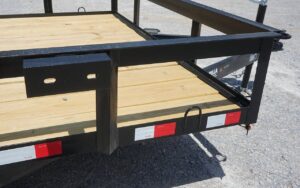 Utility Trailer 6.4′ x 14′ Spring Assist A-Frame Tall Gate Double Axle 7K GVWR - Image 10