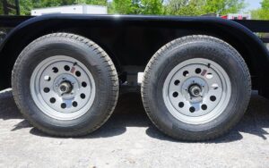 Utility Trailer 6.4′ x 14′ Spring Assist A-Frame Tall Gate Double Axle 7K GVWR - Image 8