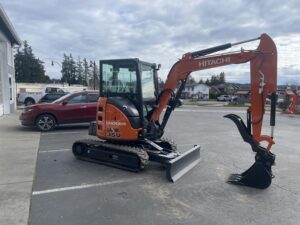 2026 Hitachi ZX35U-5N (CAB ANGLE) Angle blade, cab, heat, A/C, 5’8″ stick, thumb, coupler, and dig bucket included - Image 4