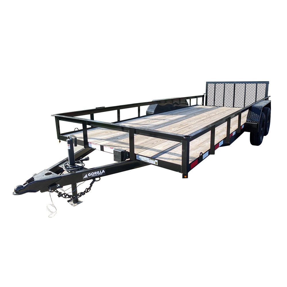7×18 Dovetail Utility Trailer with gate (2) 3,500lb Axles 7K GVWR 7×18 Dovetail Utility Trailer with gate (2) 3,500lb Axles 7K GVWR - Image 1