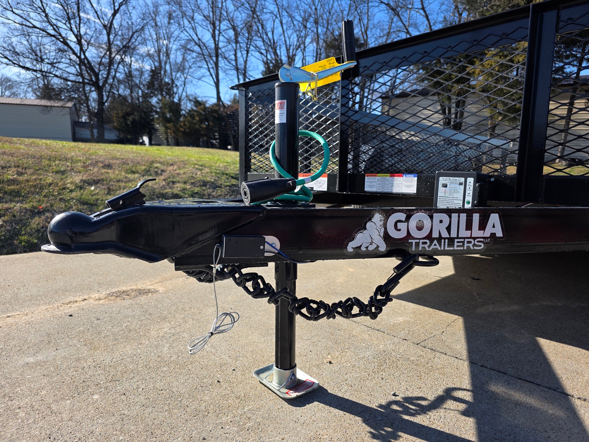 7′ X 12′ Straight Deck Utility Trailer 18IN Mesh Sides Double Axle 7K GVWR - Image 18