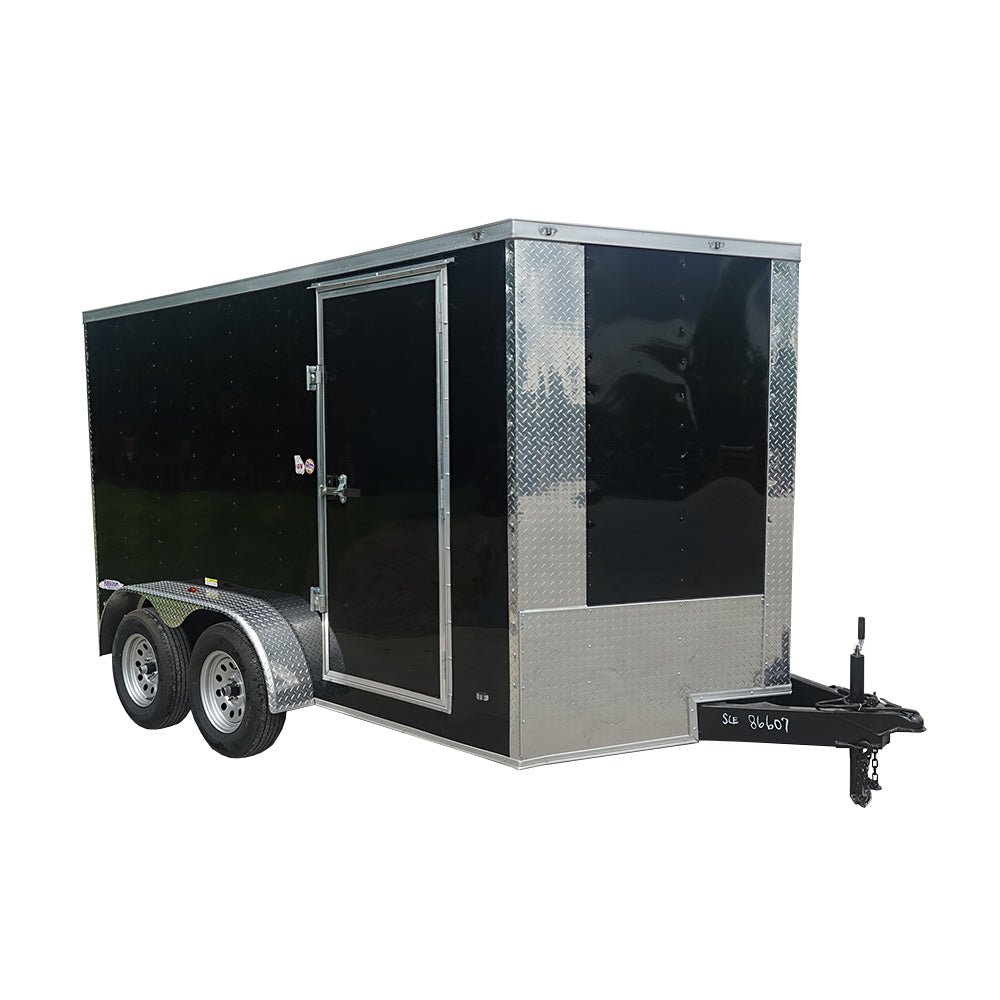 7X12 V-Nose Enclosed Cargo Trailer (2) 3,500LB Axles 7X12 V-Nose Enclosed Cargo Trailer (2) 3,500LB Axles - Image 1