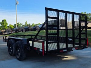 7′ X 14′ Straight Deck Heavy Duty Utility Trailer (2) 5,200lb Axles 10K GVWR - Image 3