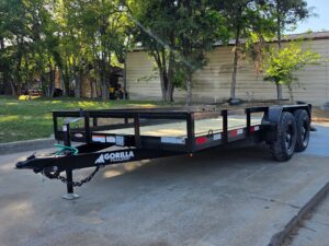 7′ X 14′ Straight Deck Heavy Duty Utility Trailer (2) 5,200lb Axles 10K GVWR - Image 9