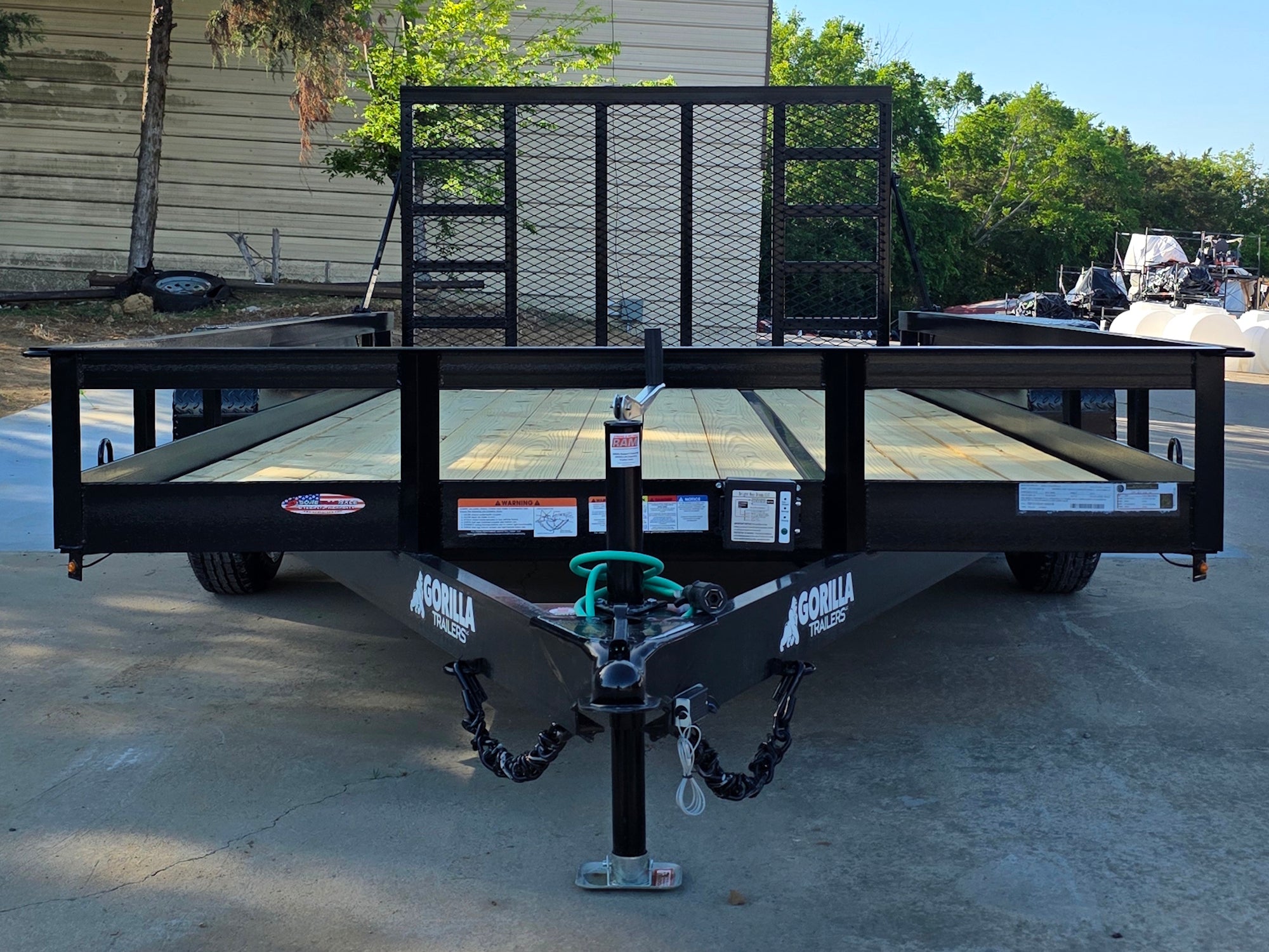 7′ X 14′ Straight Deck Heavy Duty Utility Trailer (2) 5,200lb Axles 10K GVWR - Image 8