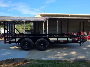 7′ X 14′ Straight Deck Heavy Duty Utility Trailer (2) 5,200lb Axles 10K GVWR - Image 6