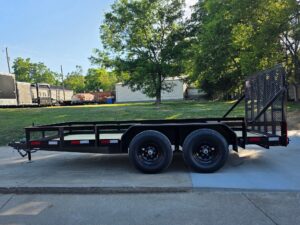 7′ X 14′ Straight Deck Heavy Duty Utility Trailer (2) 5,200lb Axles 10K GVWR - Image 2