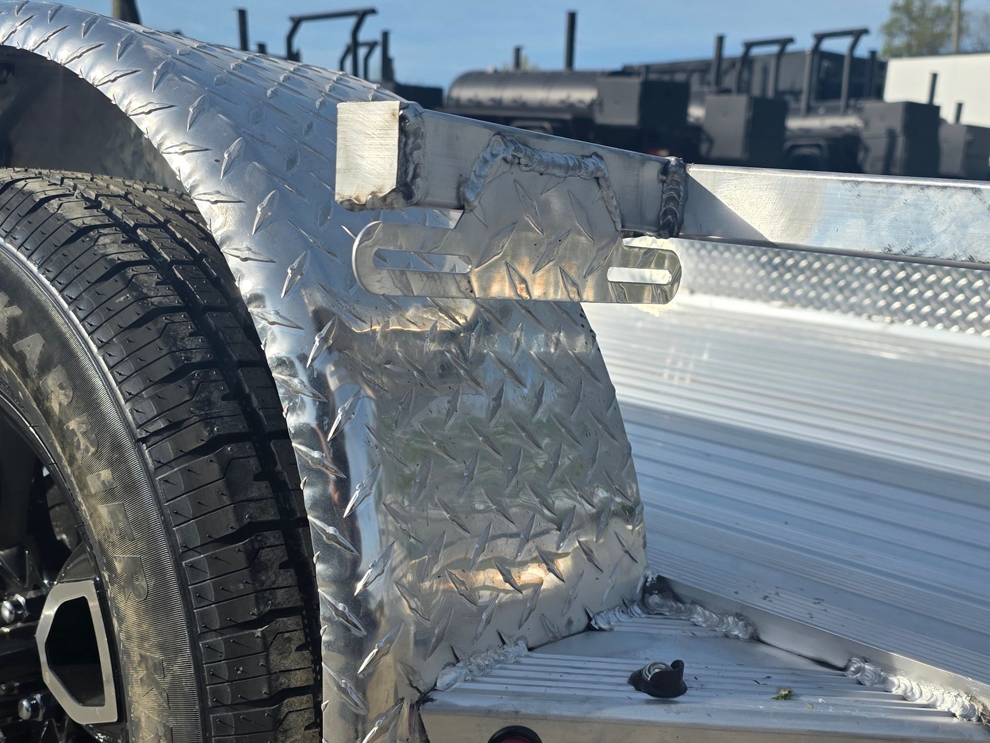 7′ x 20′ All Aluminum Straight Deck Utility Trailer Tandem (2) 3,500lb Axles - Image 19