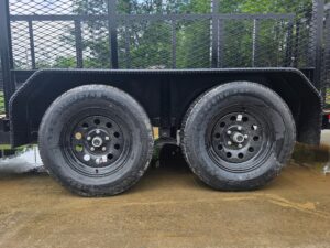 7×16 Powder Coated Straight Deck Utility Trailer with 4.5ft Mesh Sides (2) 3500lb Axles - Image 28