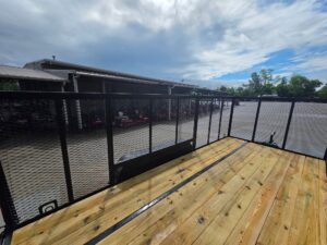 7×16 Powder Coated Straight Deck Utility Trailer with 4.5ft Mesh Sides (2) 3500lb Axles - Image 19