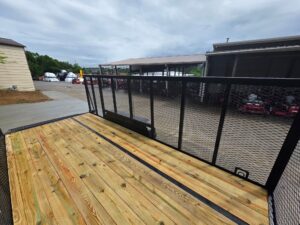 7×16 Powder Coated Straight Deck Utility Trailer with 4.5ft Mesh Sides (2) 3500lb Axles - Image 20