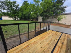 7×16 Powder Coated Straight Deck Utility Trailer with 4.5ft Mesh Sides (2) 3500lb Axles - Image 22