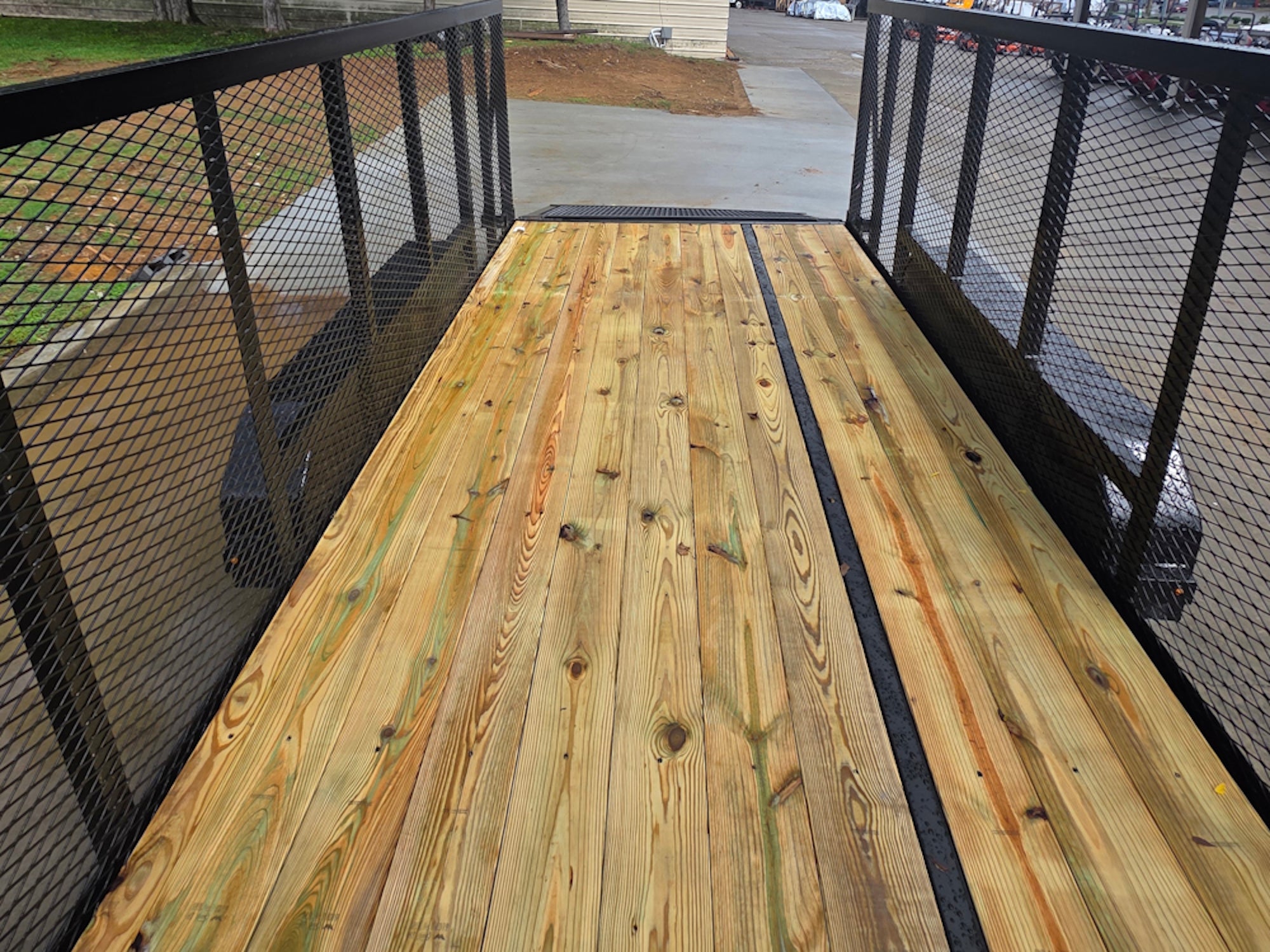 7×16 Powder Coated Straight Deck Utility Trailer with 4.5ft Mesh Sides (2) 3500lb Axles - Image 21