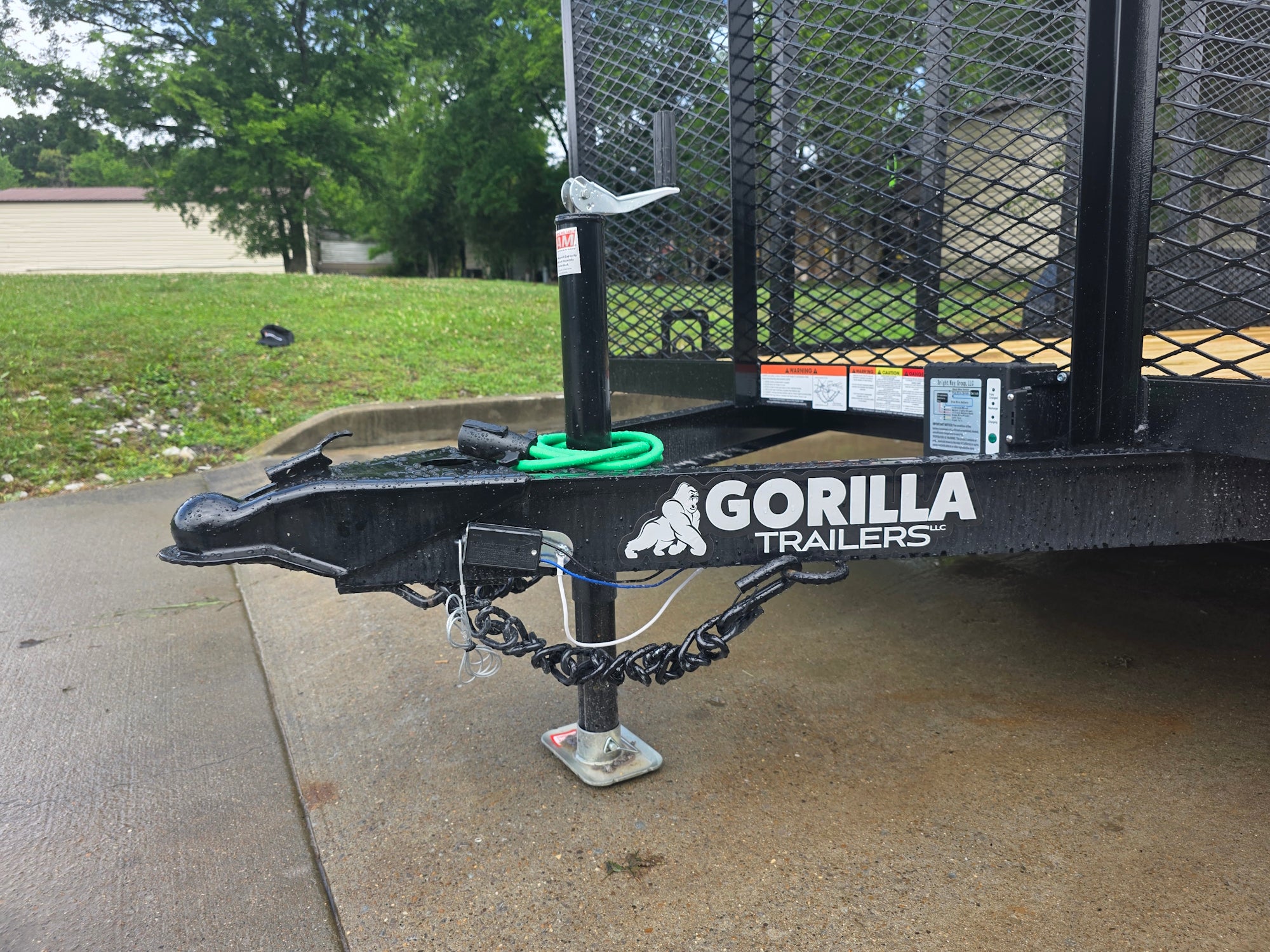 7×16 Powder Coated Straight Deck Utility Trailer with 4.5ft Mesh Sides (2) 3500lb Axles - Image 27