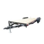 7×20 Wood Deck Car Hauler (2) 5200lb Axle w/ Brake and Ramps