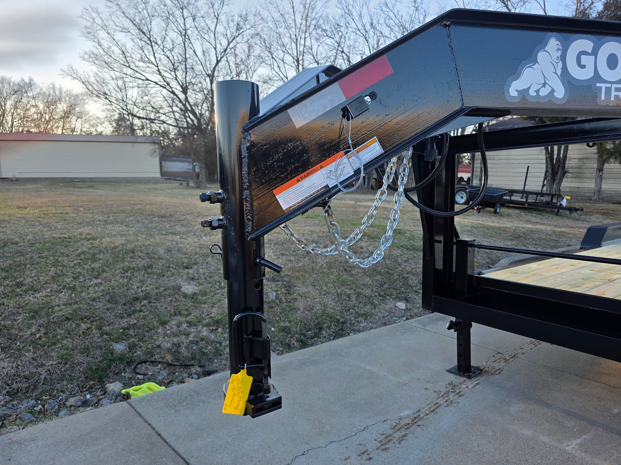 7×22 Gooseneck Equipment Trailer (2) 7K Axles Standup Ramps 14k GVWR - Image 17