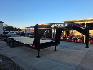 7×22 Gooseneck Equipment Trailer (2) 7K Axles Standup Ramps 14k GVWR - Image 16