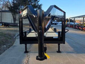 7×22 Gooseneck Equipment Trailer (2) 7K Axles Standup Ramps 14k GVWR - Image 2
