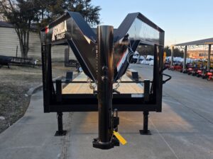 7×22 Gooseneck Equipment Trailer (2) 7K Axles Standup Ramps 14k GVWR - Image 9