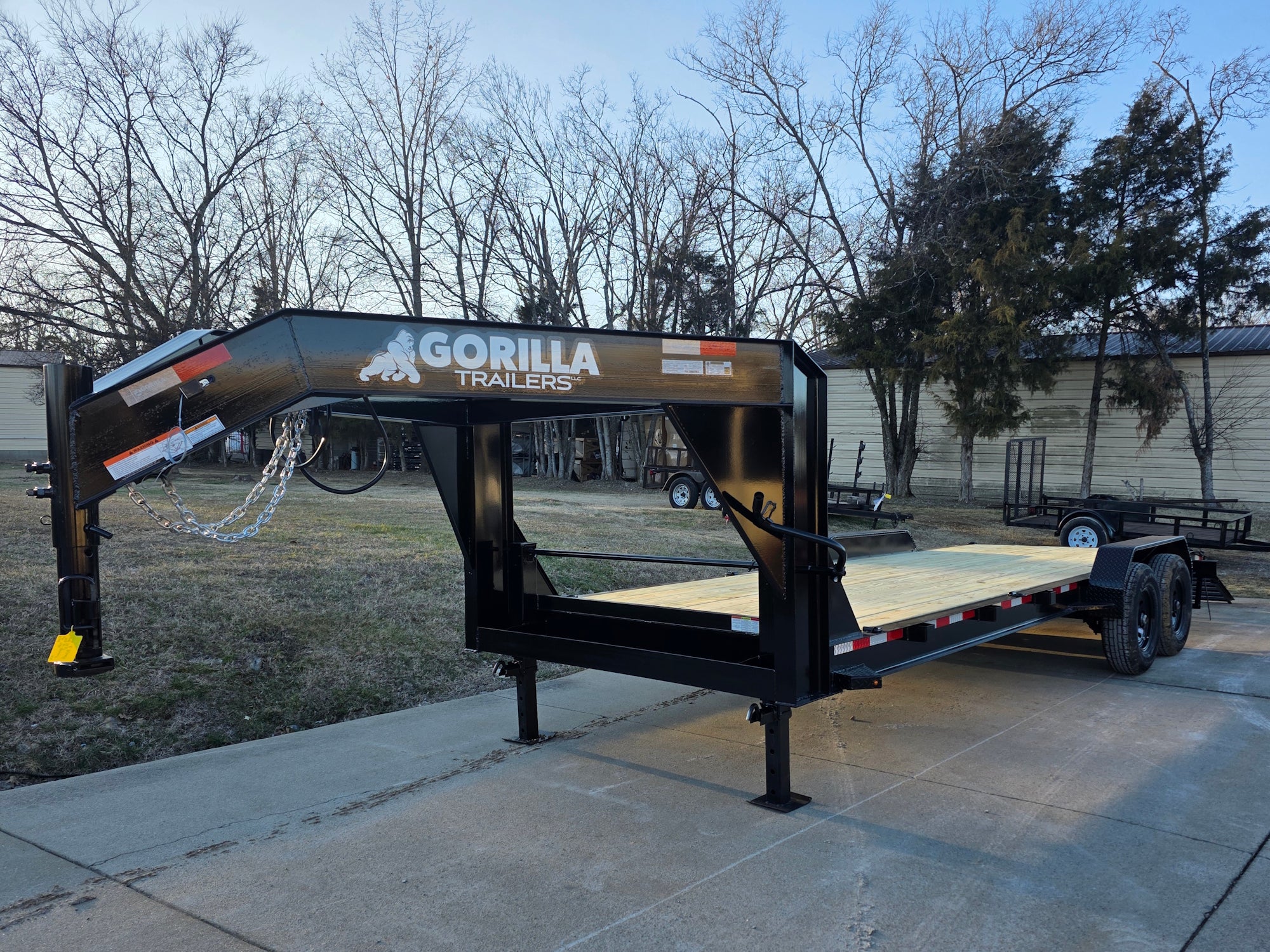 7×22 Gooseneck Equipment Trailer (2) 7K Axles Standup Ramps 14k GVWR - Image 10