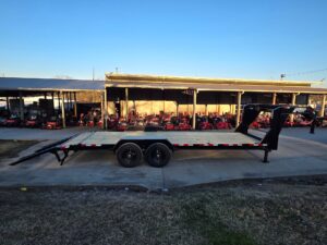 7×22 Gooseneck Equipment Trailer (2) 7K Axles Standup Ramps 14k GVWR - Image 15