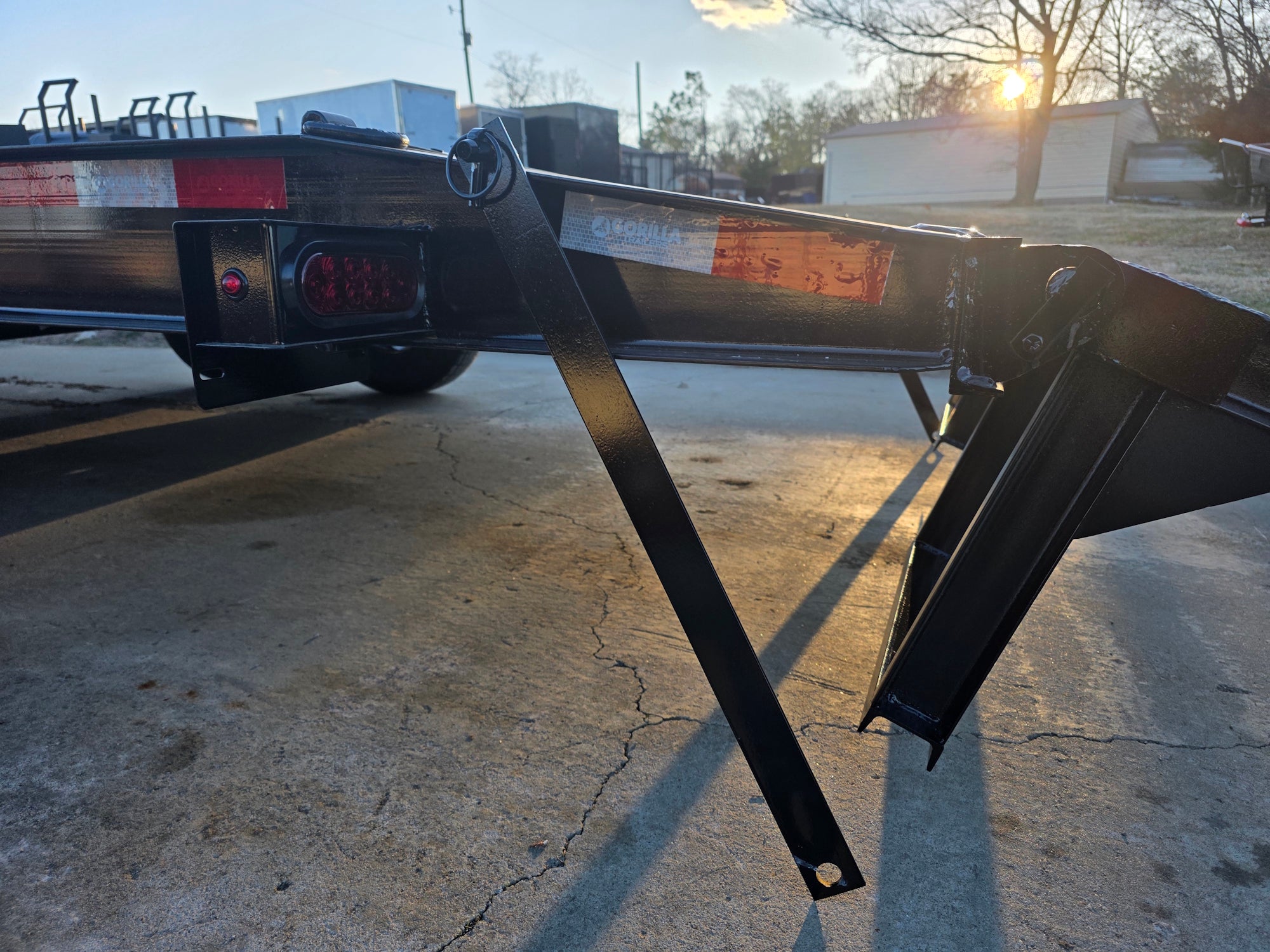 7×22 Gooseneck Equipment Trailer (2) 7K Axles Standup Ramps 14k GVWR - Image 26