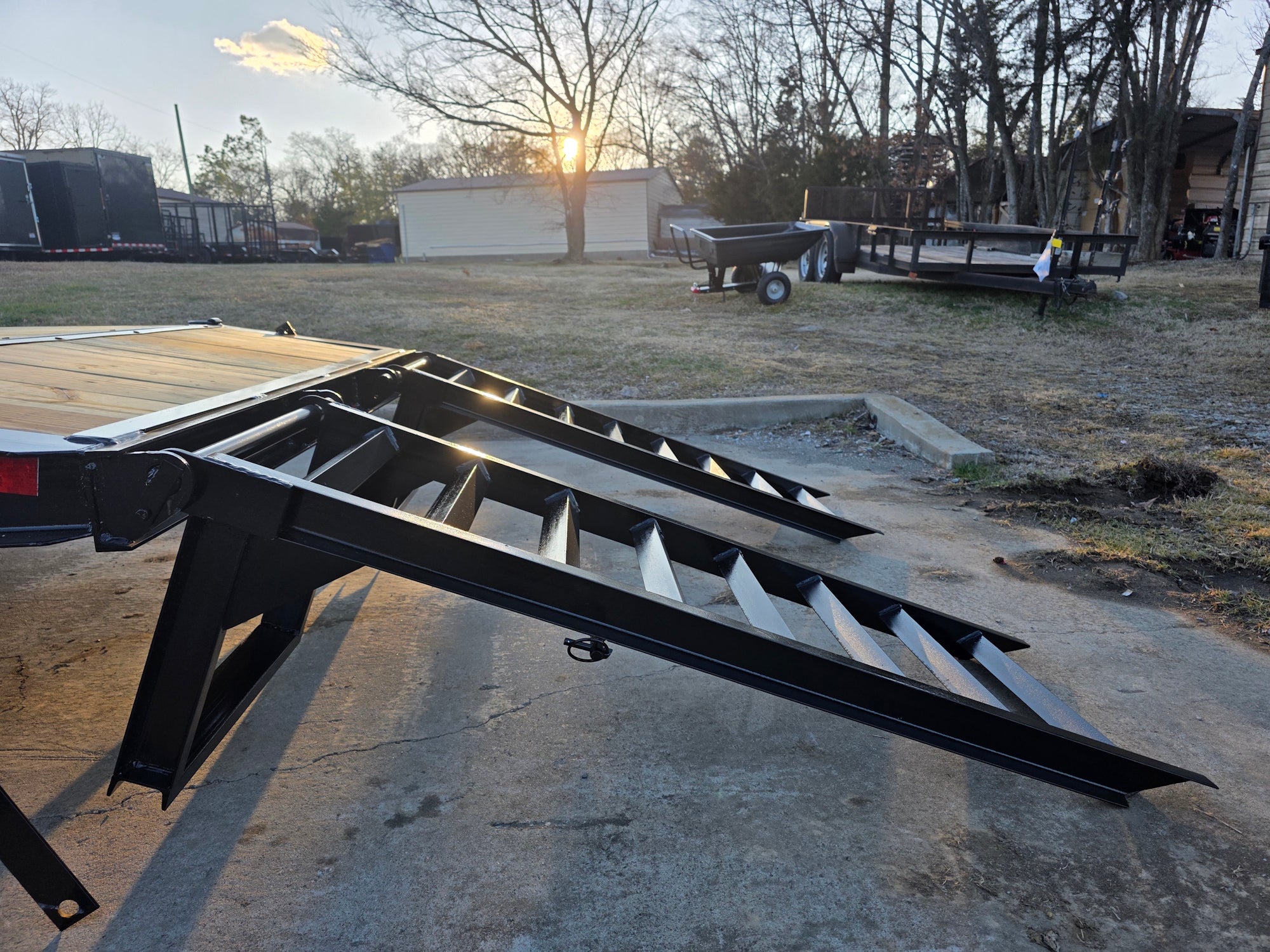 7×22 Gooseneck Equipment Trailer (2) 7K Axles Standup Ramps 14k GVWR - Image 27