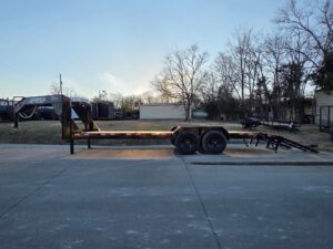 7×22 Gooseneck Equipment Trailer (2) 7K Axles Standup Ramps 14k GVWR - Image 11