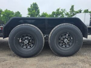 7×24 Gooseneck Equipment Trailer (2) 7K Axles Standup Ramps 14k GVWR - Image 16