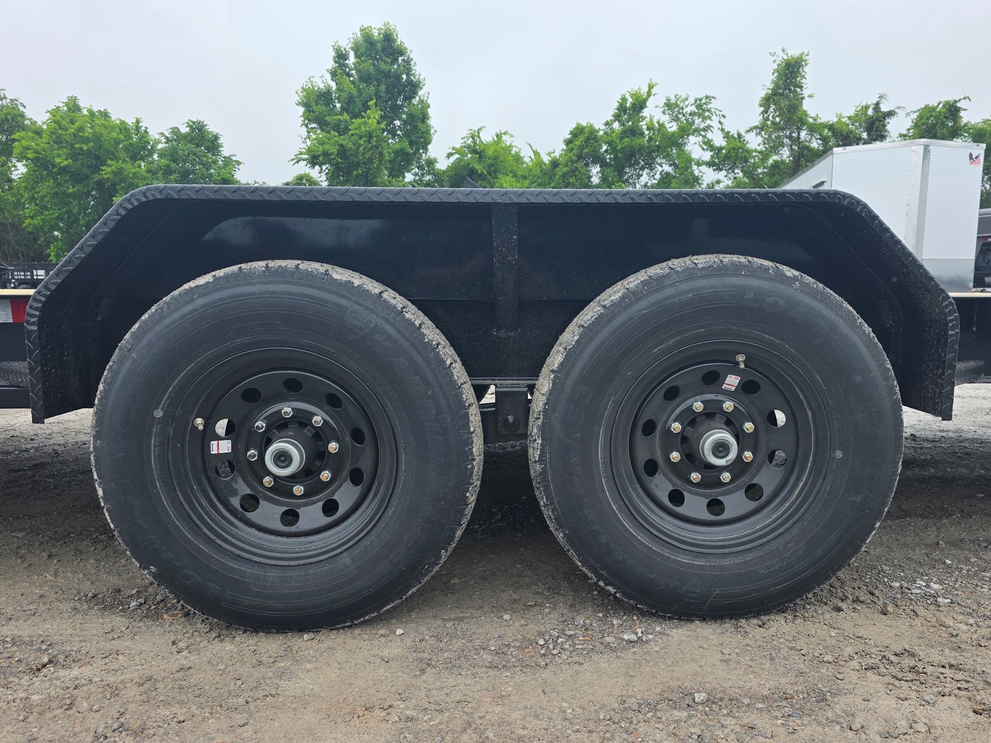 7×24 Gooseneck Equipment Trailer (2) 7K Axles Standup Ramps 14k GVWR - Image 16