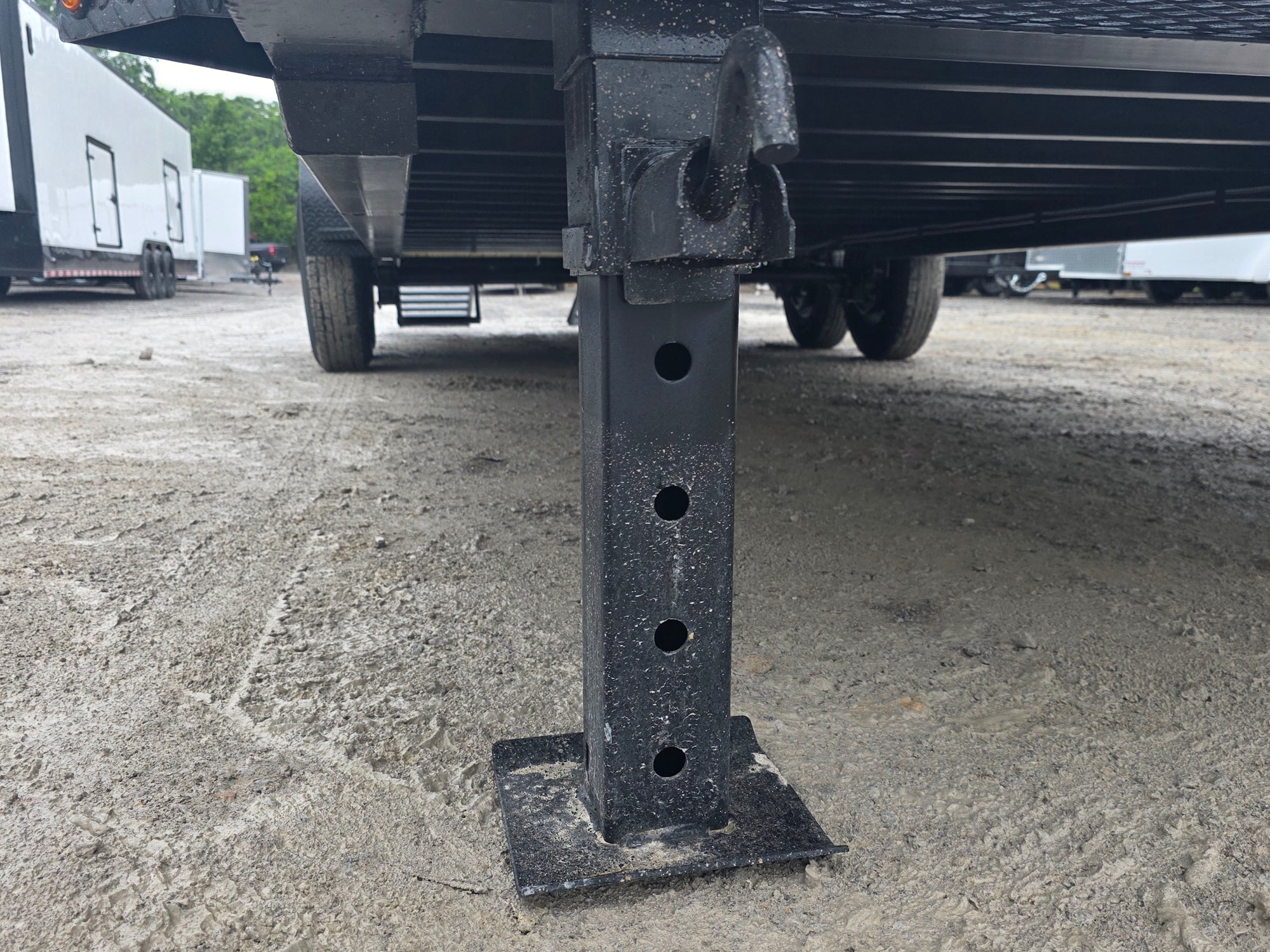 7×24 Gooseneck Equipment Trailer (2) 7K Axles Standup Ramps 14k GVWR - Image 21