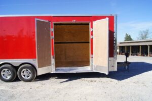 Enclosed Trailer 8.5′ x 24′ Red Equipment Hauler (2) 7,000 lb Axles Storage - Image 11