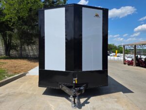 8.5’x20′ White V-Nose Enclosed Trailer with Blackout Package 2-5200lb Axles - Image 8